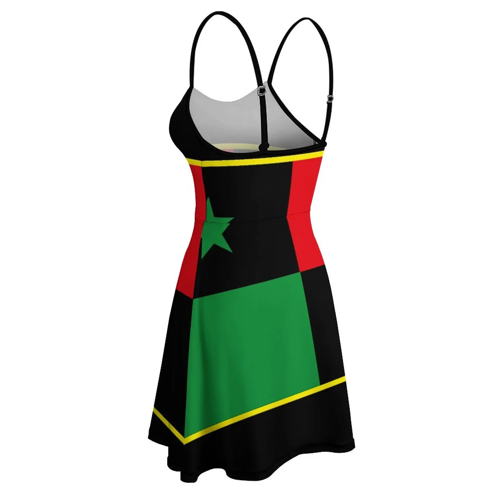 Sexy afro panamaische Flagge Frauen Schlinge Kleid lustige Neuheit Partys Frau Kleidung Riemchen Kleid heißen Verkauf