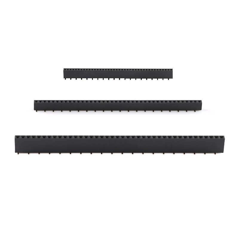 

1*40P однорядный вертикальный гнездовой разъем для поверхностного монтажа с шагом 1,27 мм / 2,0 мм / 2,54 мм, имеющих несчастных штифтов / вертикально