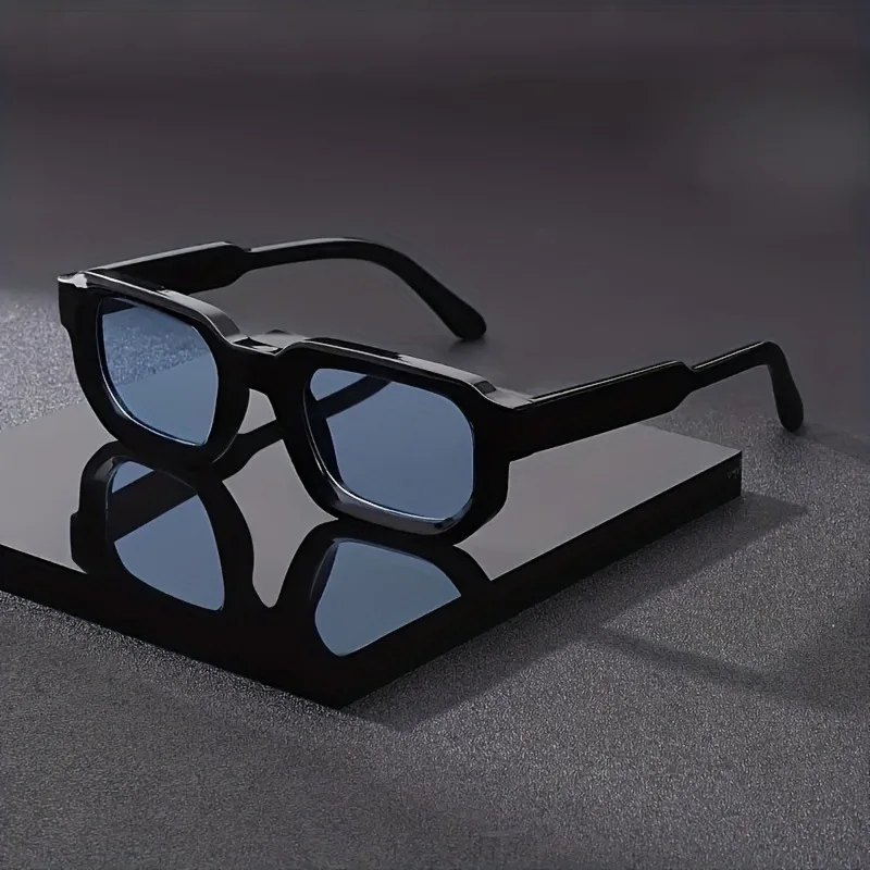 

Новые солнцезащитные очки в прямоугольной оправе в стиле ретро для мужчин и женщин, модные очки в маленькой коробке