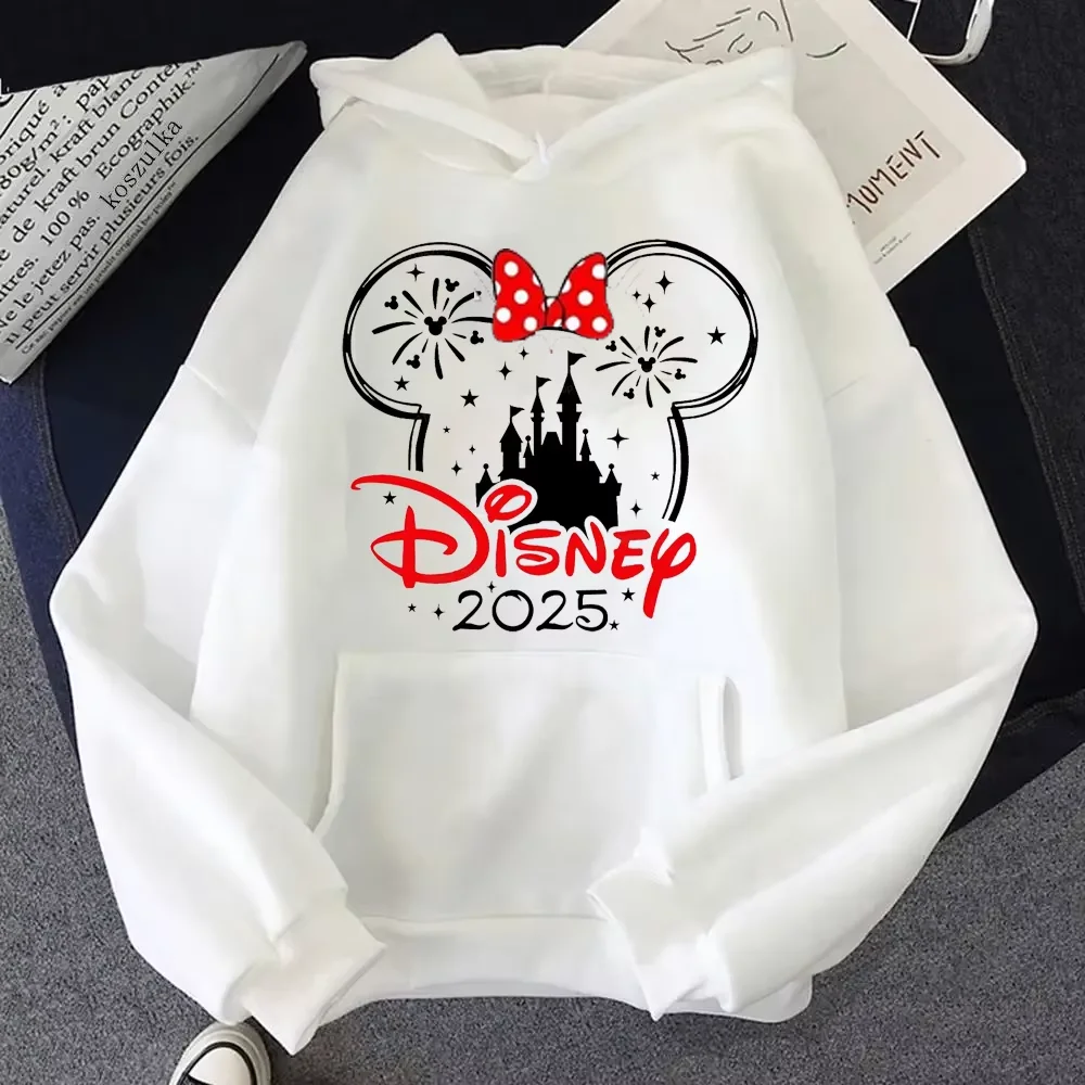 Anime Cartoon Disney Donald Duck Daisy Duck Mickey Couple Hooded Autumn Winter Kawaii Graphic Casual Sweatshirt for Women