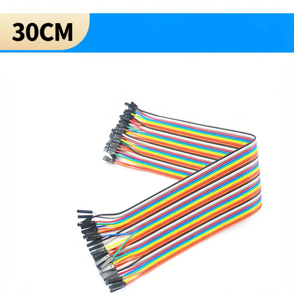For For Risym Dupont Cable 40P Multicolor Ribbon Wire Connector Male To Male Female To Female For Electronic DIY Projects