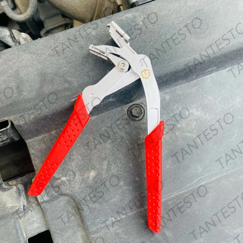 Kfz-Clip-Entfernungszange für Kunststoff- und Gumminägel – Werkzeug zum Entfernen von runden Befestigungselementen für die Reparatur von Autoinnenverkleidungen, Türverkleidungen, Fahrgestellen und Kofferräumen – Detail 2