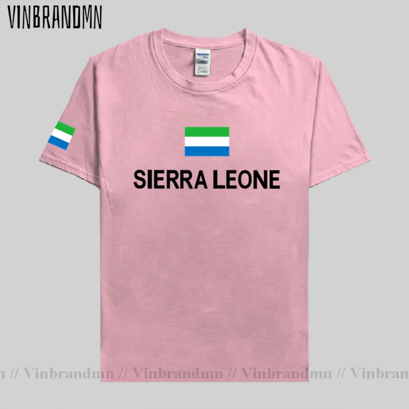 Sierra Leone Leonean T shirt Fashion 2023 Jerseys Nation Team Tshirt 100% Cotton T-shirt Gyms Clothing Tees Country Sporting SL