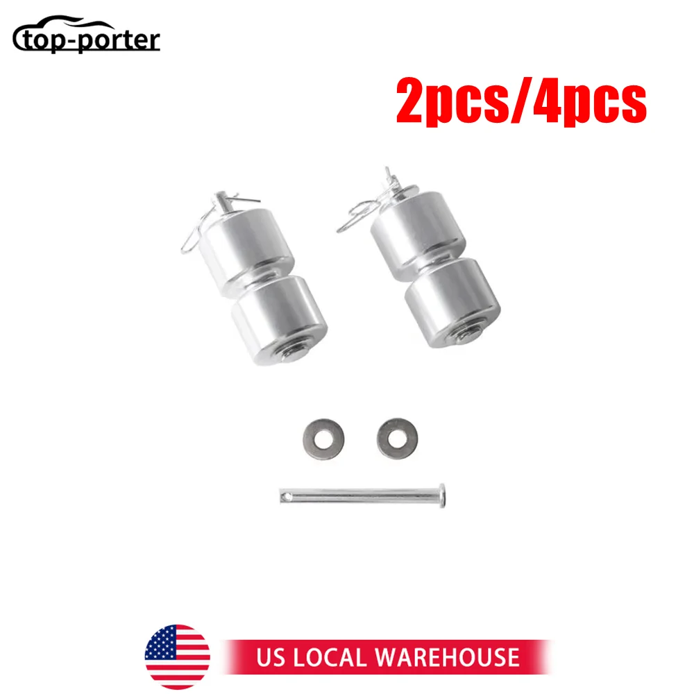 

2 шт./4 шт., комплекты роликов для подъема задней двери прицепа для Gorilla GL1 GMNR925, задняя дверь прицепа, алюминиевый сплав, серебристый