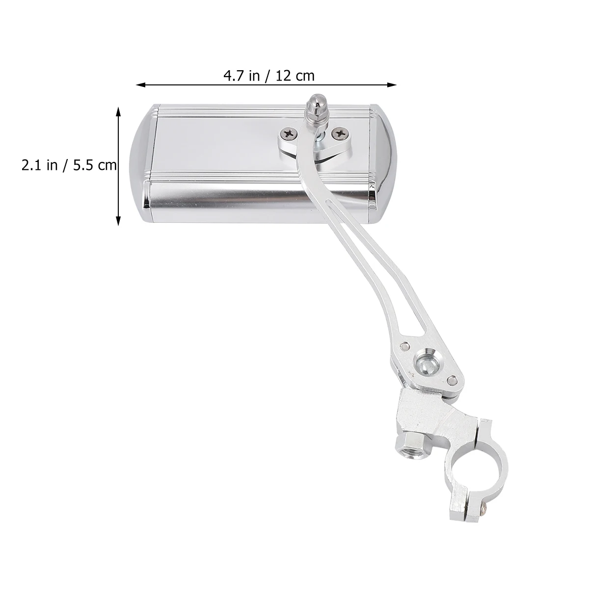 

Bicycle Rear View Mirrors Handlebar Reversing Mirror Silver Mountain Bike Anti Corrosion Wear Resistant Easy Install Wide Angle