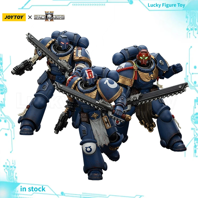 

【В наличии】 Фигурка JOYTOY Warhammer 40K Ultramarines Lieutenant Titus-Sergeant Gadriel-Brother Chairon-Collectors Edition
