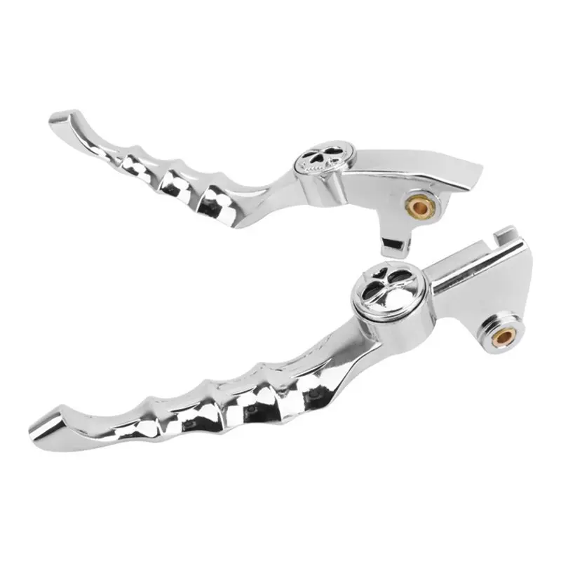 For 1996-2016 V-Star Drag Star XVS 400/650 XVS 1100 1999- 2009 Chrome Skull Brake Clutch Lever For Motorcycles - view 6