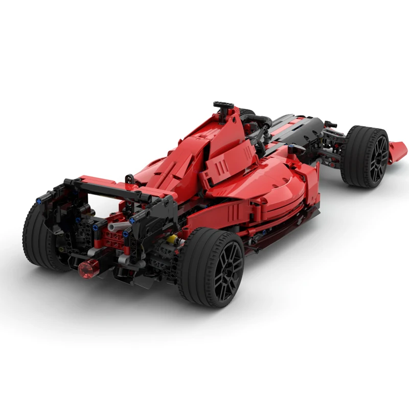 MOC-bloques de construcción de supercoche para niños, juguete educativo de bloques de construcción modelo MOC 61203 Speed Champions, fórmula F1 42125 B, regalo de Navidad