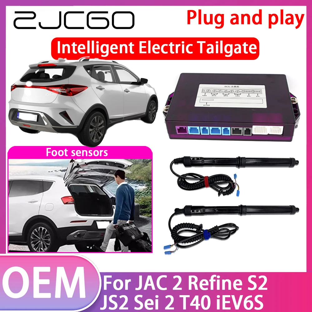 ZJCGO Electric Tailgate Lift Drive Trunk Opening Tail Gate Lift Soft Close Car Door For JAC 2 Refine S2 JS2 Sei 2 T40 iEV6S