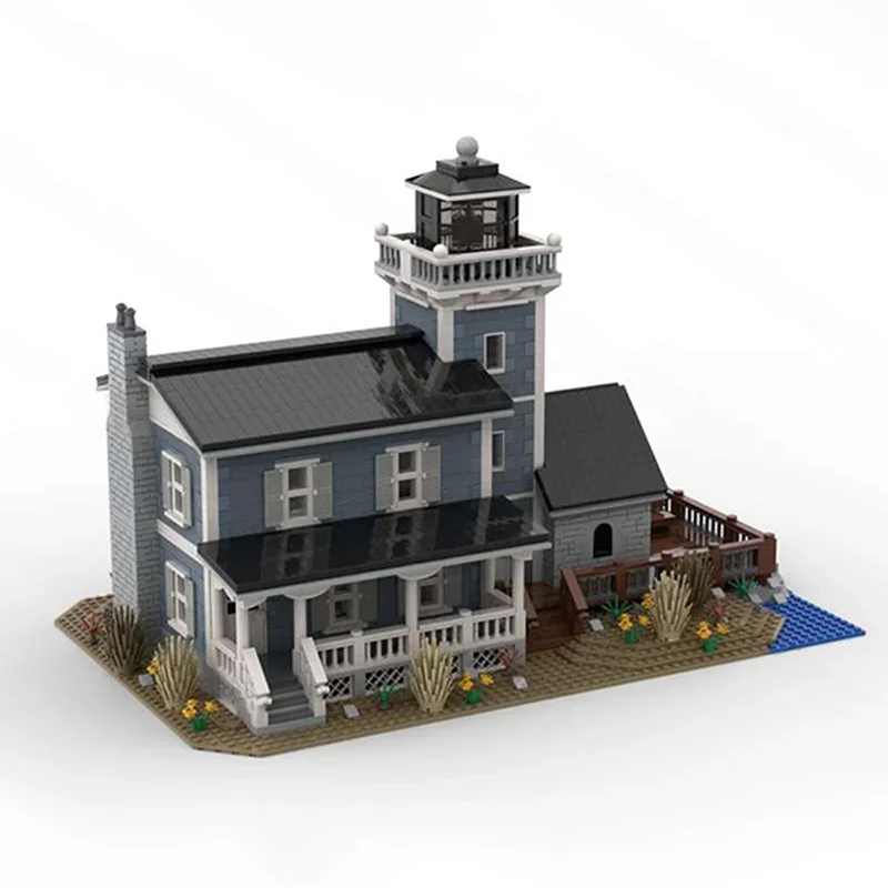 4181PCS Bed & Breakfast Lighthouse Architecture Model Moc Collector's Edition Building Blocks | Learning & Display Toys Gift