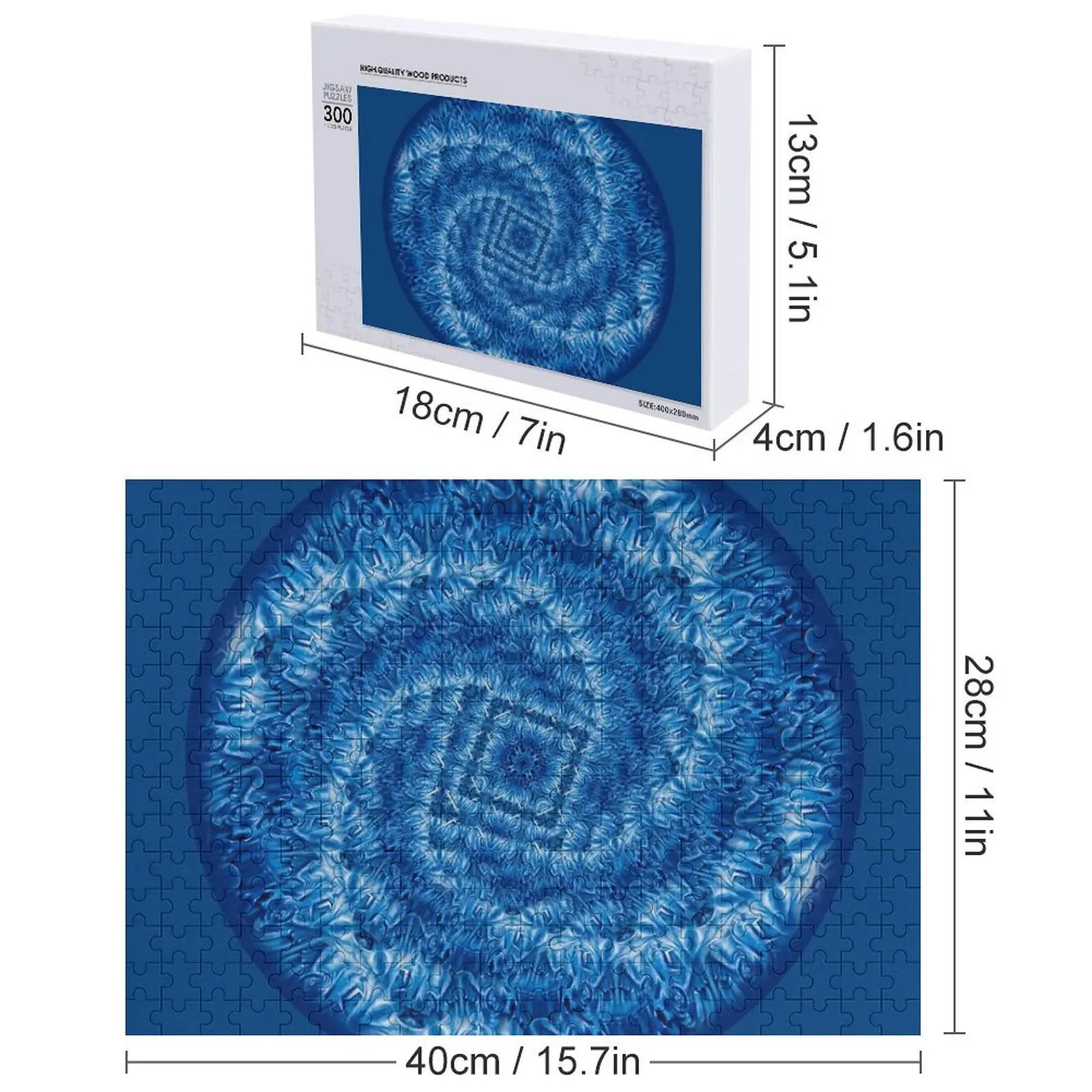Puzzle z wzorem: Niebieskie aksamitne kwiaty, spiralne fale, ocean, woda. Gra puzzle dla dzieci, zdjęcie, foto, puzzle na zamówienie.