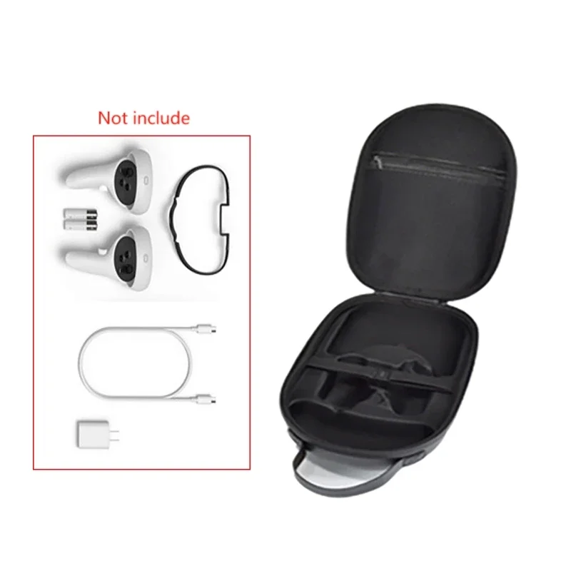 

Прочный защитный чехол из ЭВА для гарнитур Quest2, сумка с несколькими отделениями для аксессуаров, водонепроницаемый ящик для