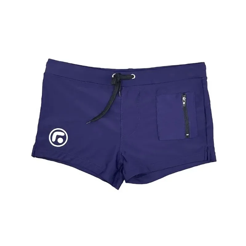 

Men's vertical zipper pocket boxer swimming trunks nylon hot spring swimming trunks beach surfing sports boxers D150020