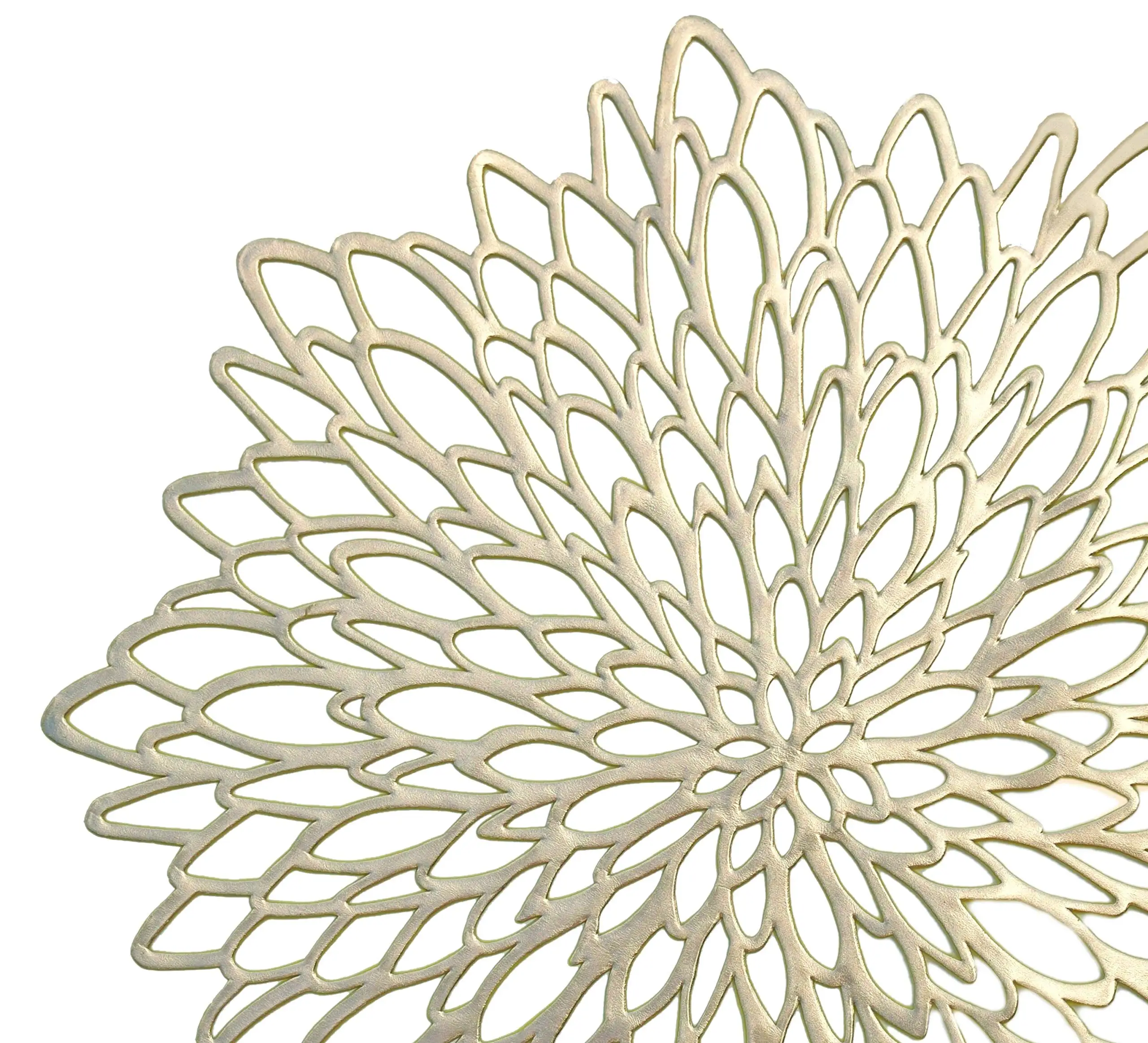 Occasions 120 Pack Gold Charger Plates Bulk 15 Inch Placemats (Gold Leaf)
