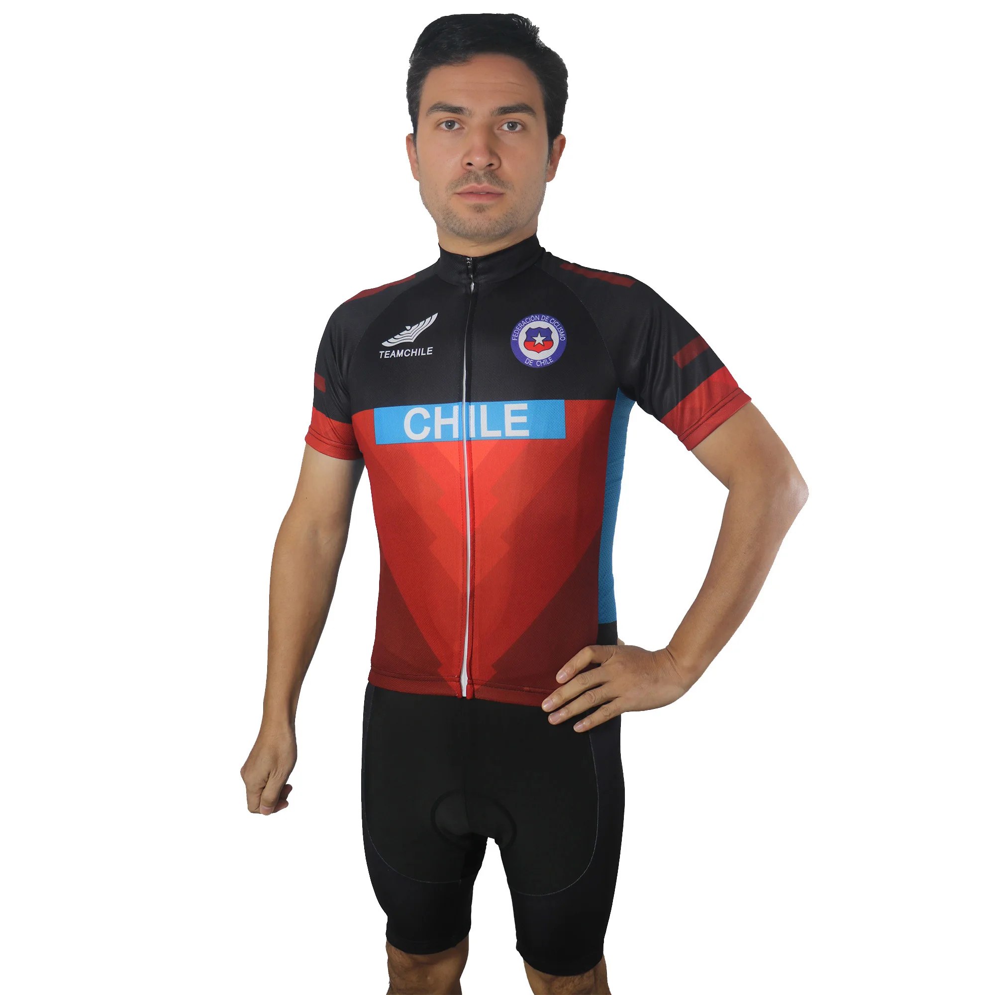 

Outdoor Short Sleeve Cycling Jersey Jacket, Motocross Shirt, Bicycle Man Clothes, Off Road MTB Sports Downhill Top, Chilean
