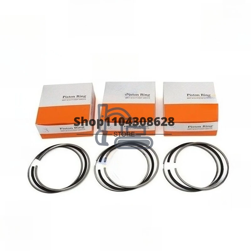 

Piston Rings 3 Cylinder 68mm For Kubota 68*2H+1.5+4mm Engine STD Overhaul Rebuild Kit D750 ZB500