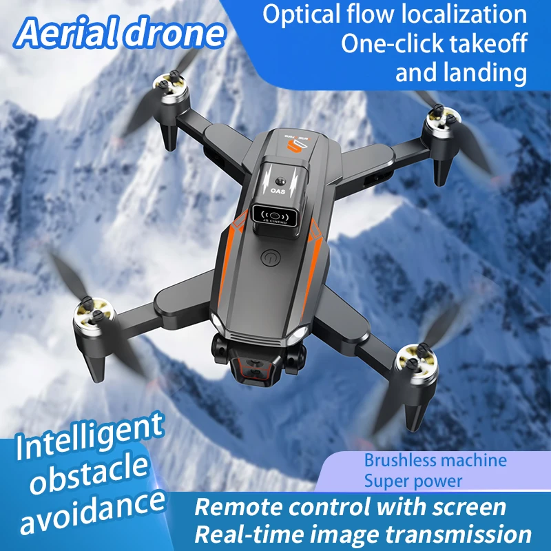 JS26 Дрон 8K с двойной камерой, профессиональная аэрофотосъемка, предотвращение препятствий, бесщеточный вертолет, радиоуправляемый квадрокоптер, игрушки, подарки