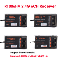 R1006HV 2.4G 6CH Receiver Compatible with D8 D16 S-FHSS PWM Output for FRSKY Futaba Jumper T16 X9D RC FPV Racing Drone
