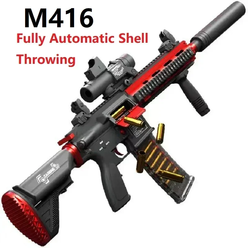 M416 Fully Automatic Shell Ejection Child Soft Bullet gun Mechanical Continuous Firing Weapon Boys Toy Gun CS Fighting Game Gift