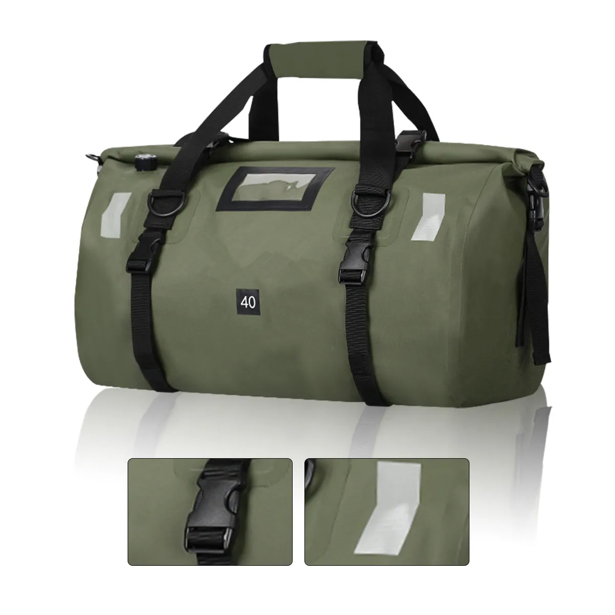 Waterdichte 20L/40L/50L/66L/70L/100L Droge Opbergtas voor Fiets Motor Reizen, Zwemmen, Varen, Kajakken, Kamperen & Strand