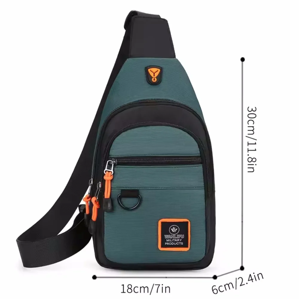 Fashion Men's Chest Bag Handbag Lightweight Oxford Fabric Crossbody Shoulder Bag Stylish Casual Men's Waist Packs Male Chest Bag image 6