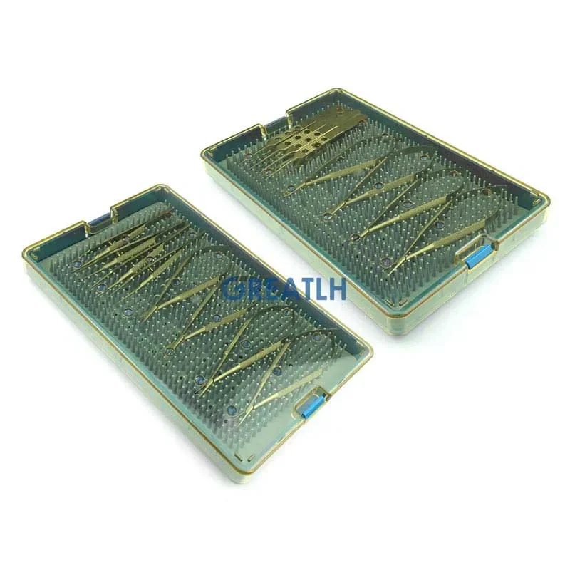 8-częściowy zestaw narzędzi do powiek Kleszcze z uchwytem na igły i nożyczki do zębów Instrument okulistyczny ze stali nierdzewnej — zdjęcie 6