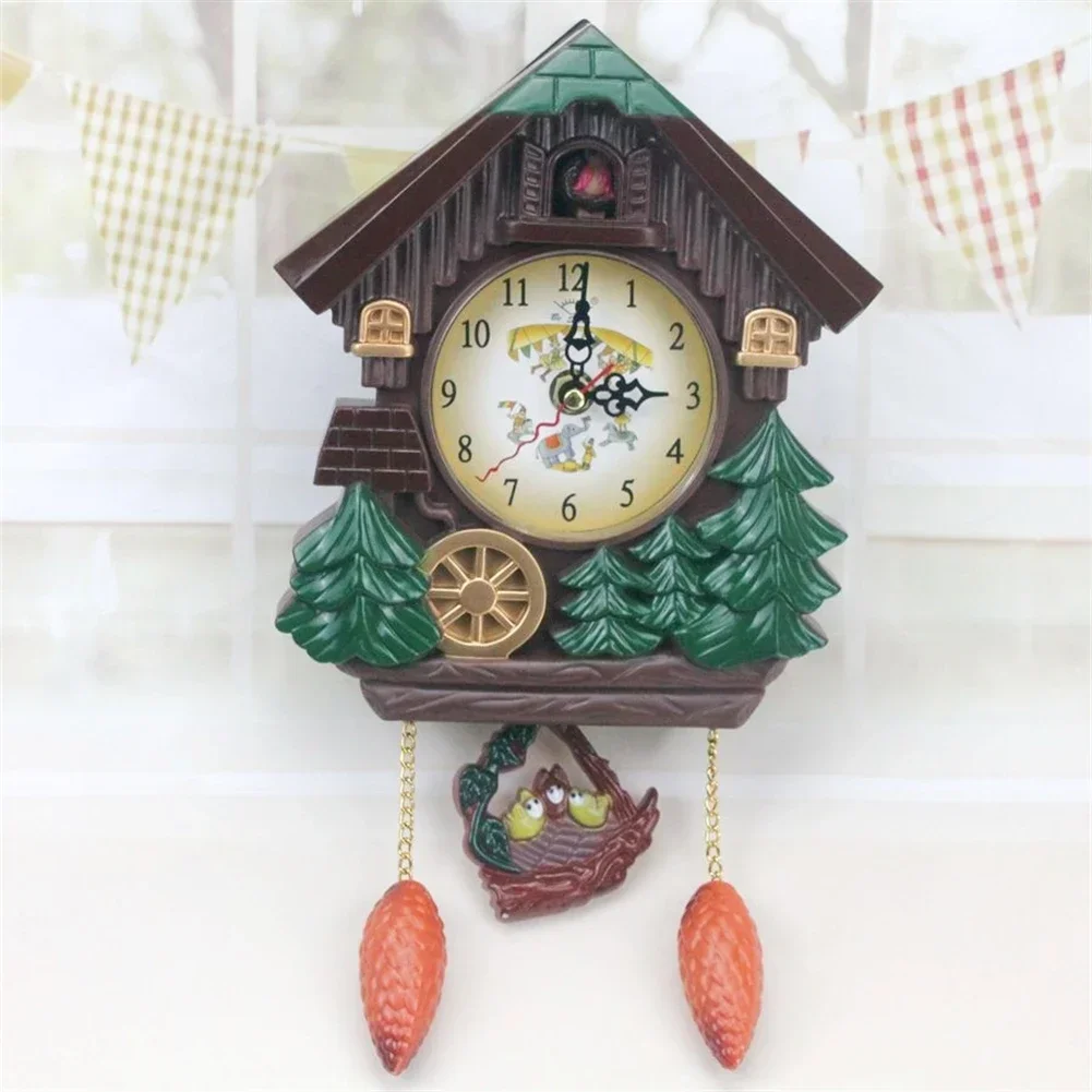 Wall Clocks Alarm Clock Pendulum Clock Reliable Timekeeping Wall-mounted Creative Cuckoo Cuckoo Sound High Quality