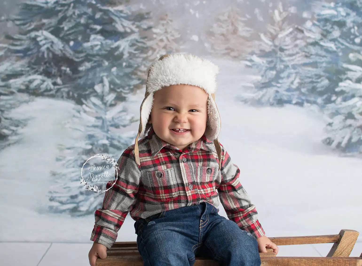 Snowfall Forest Backdrops Kids Baby Christmas Photocall Child Family Photo Xmas Snowflake Trees Backgrounds