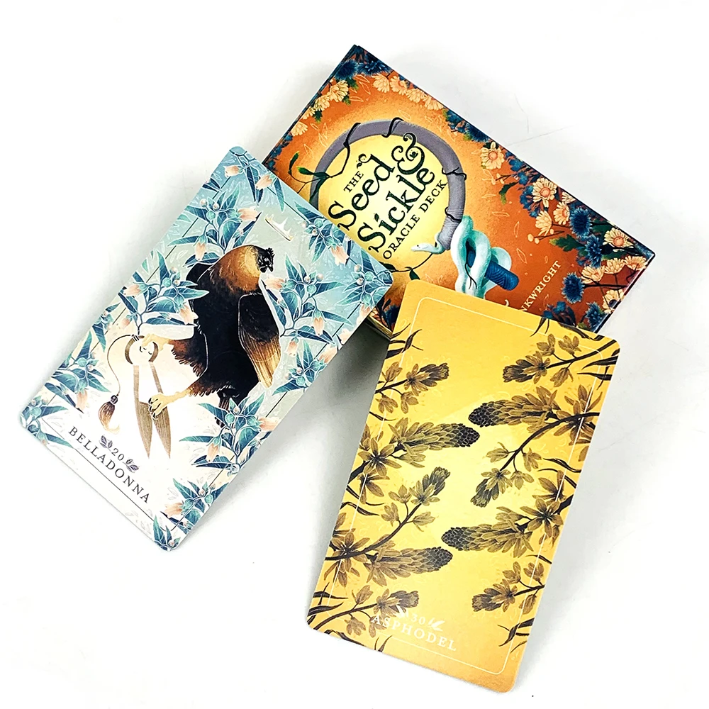 The Seed Sickle Oracle Deck Leisure Entertainment Game Cards Family Gathering Divination Deck Board Game Playing Card Game