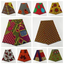 Original High Quality African Wax Fabric Guaranteed Veritable Real Ankara Wax Fabric 100% Cotton Soft Gana Printed Wax Fabrics