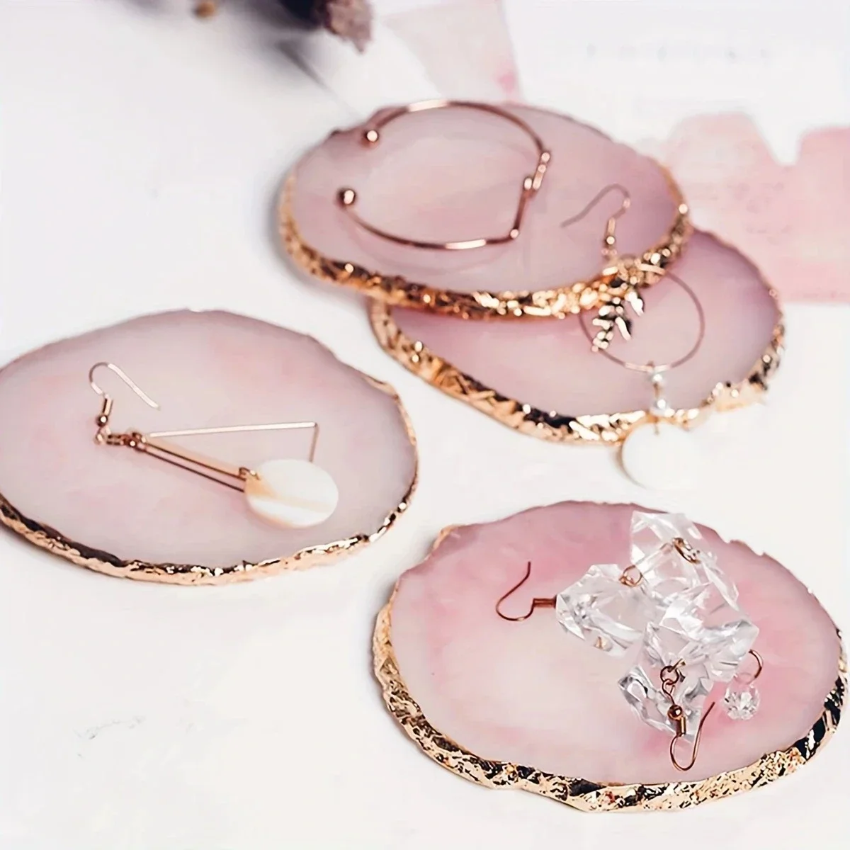 Plateau de rangement de bijoux, plateaux d'exposition de bijoux, support de plateau pour collier, Bracelet, bague, boucle d'oreille, 1 pièce