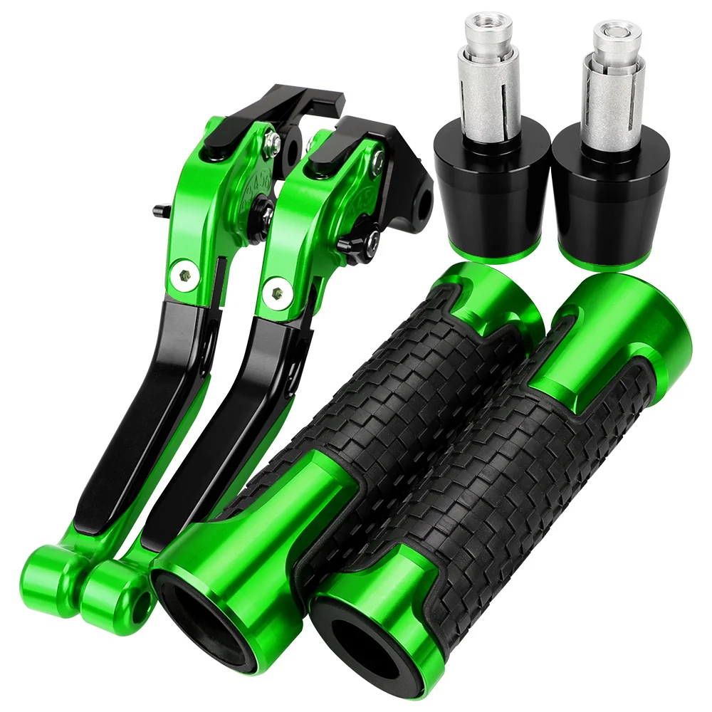 

For KAWASAKI NINJA ZX10R 2004-2005 Motorcycle Aluminum Adjustable Brake Clutch Levers Handlebar Hand Grips Ends ZX-10R ZX 10R