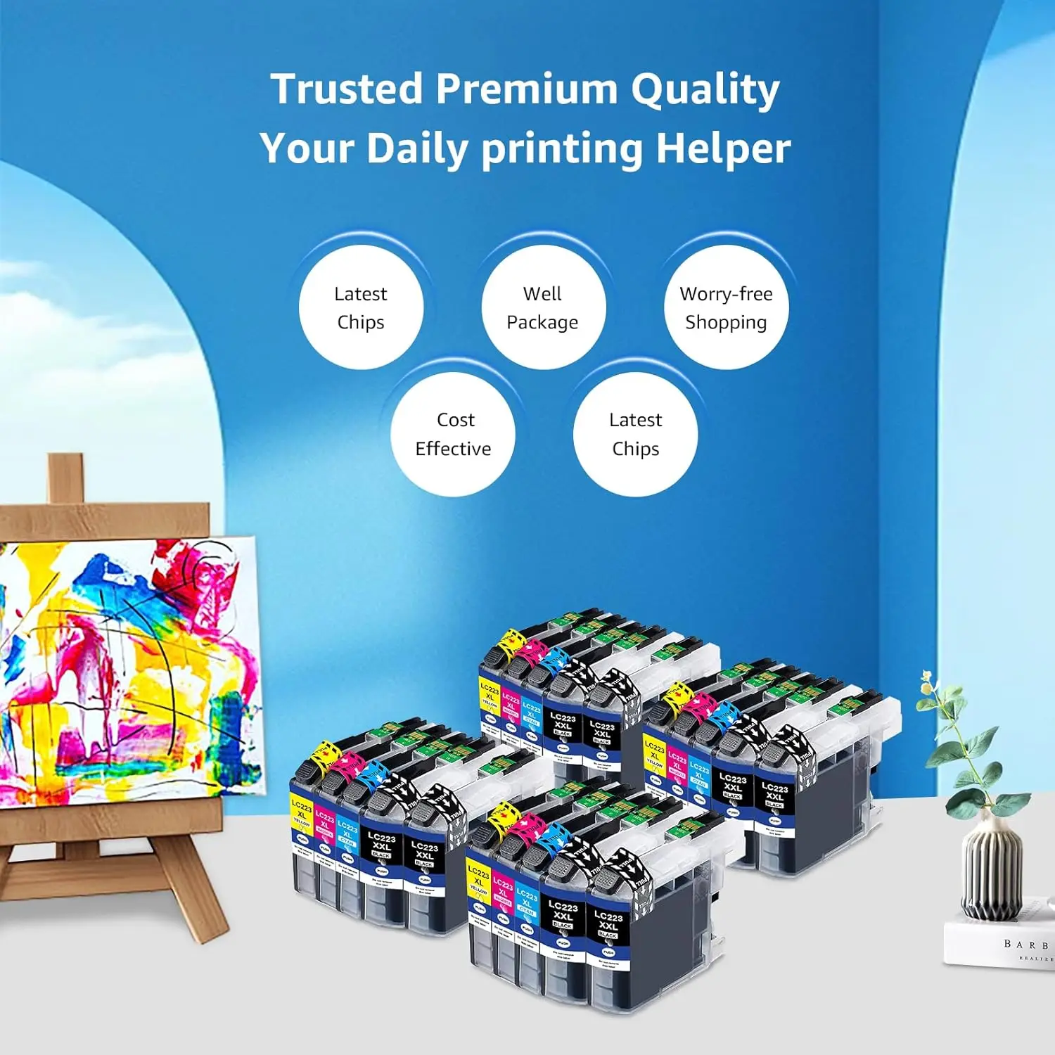 LC223XL Картридж для принтера Bro MFC J5320DW J4420DW J4620DW J480DW J5620DW J680DW J4625DW J880DW J5625DW DCP J4120DWJ562DW