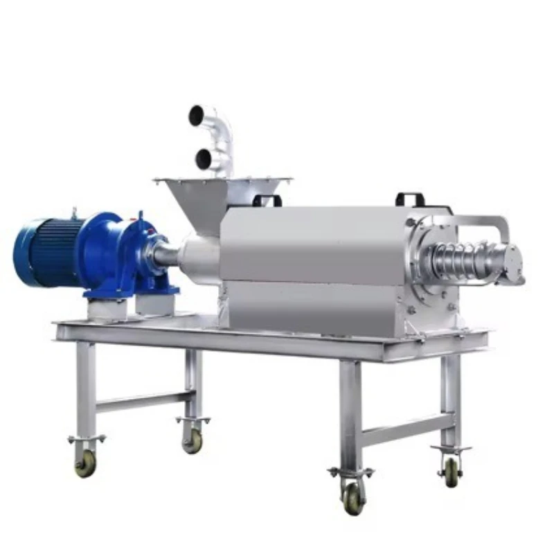 

Dry and wet separator, spiral manure solid-liquid processor