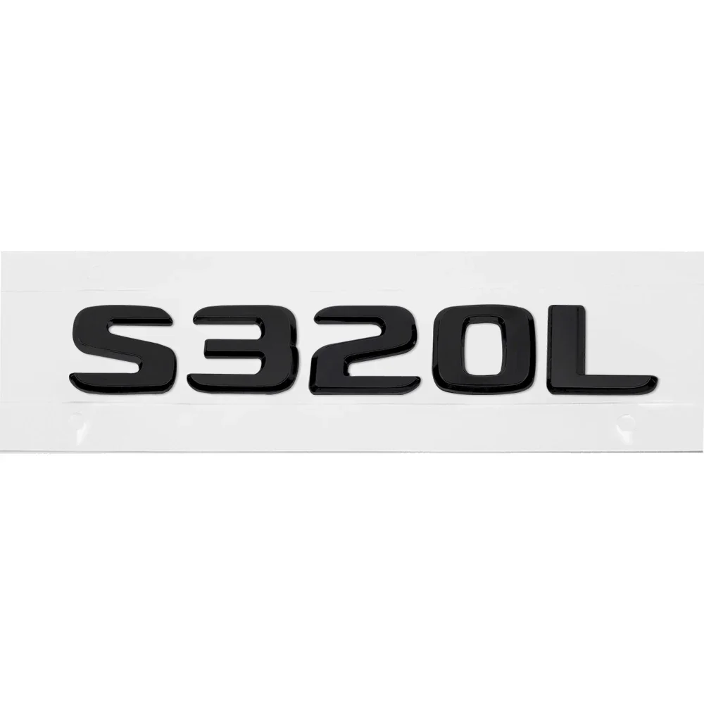 ABS Plastic S320L S350 S500 Trunk Rear Logo Badge Emblem Sticker For Mercedes Benz S Class W126 W140 W220 W221 W222