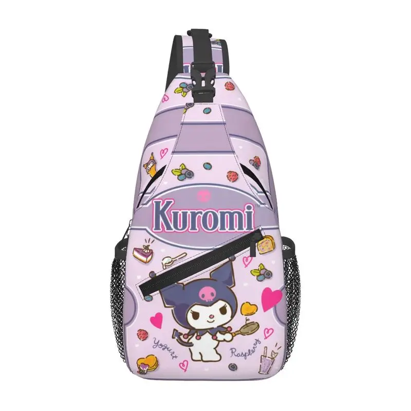 

Cool My Melody And Kuromi Sling Bag for Traveling Men Chest Crossbody Backpack Shoulder Daypack