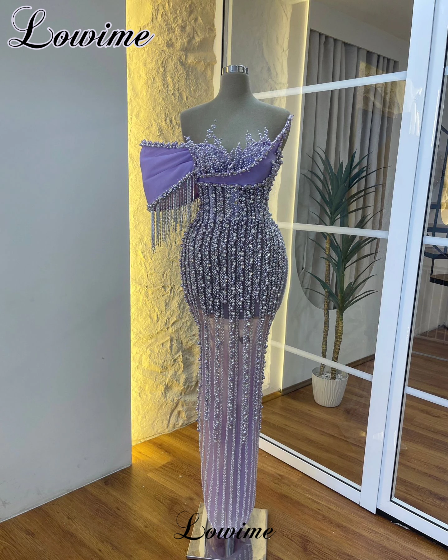 Luxury Purple Pearls Cocktail Dresses Mermaid Sweetheart Crystals Prom Party Dresses Evening Gowns Vestidos De Cóctel customized