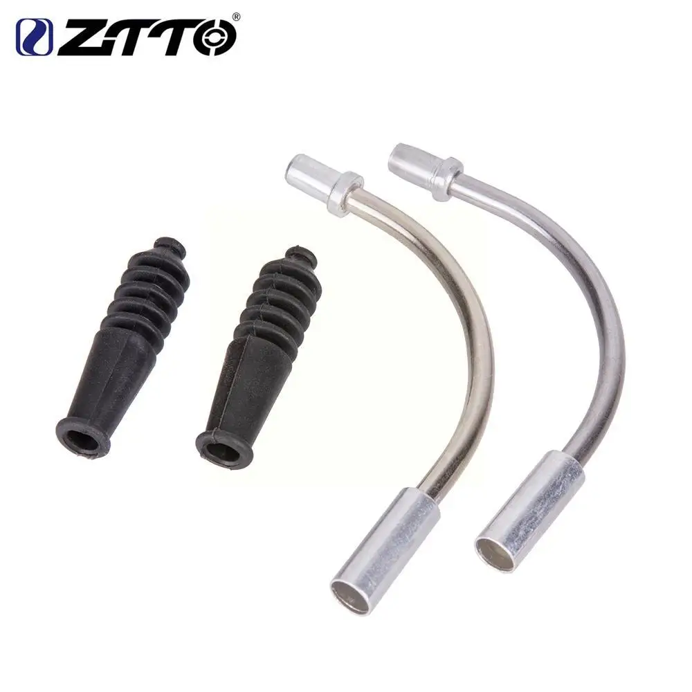 ZTTO Mountain Bike Brake Noodles Bicycle Accessories for V-brake Guide Pipe Cable Guide Bend Tube Pipe Aluminum Alloy Pipe N8C7