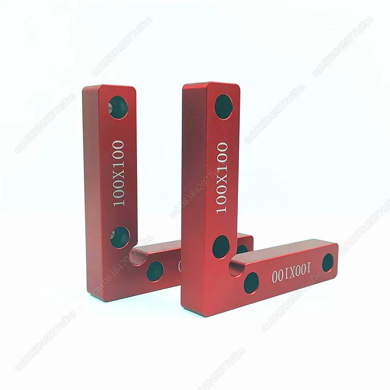 2Pcs/Set 100/120/140mm Clamps For Woodworking 90 Degrees Aluminium Alloy Square Fixed Right Angle Positioning Clip Square Ruler