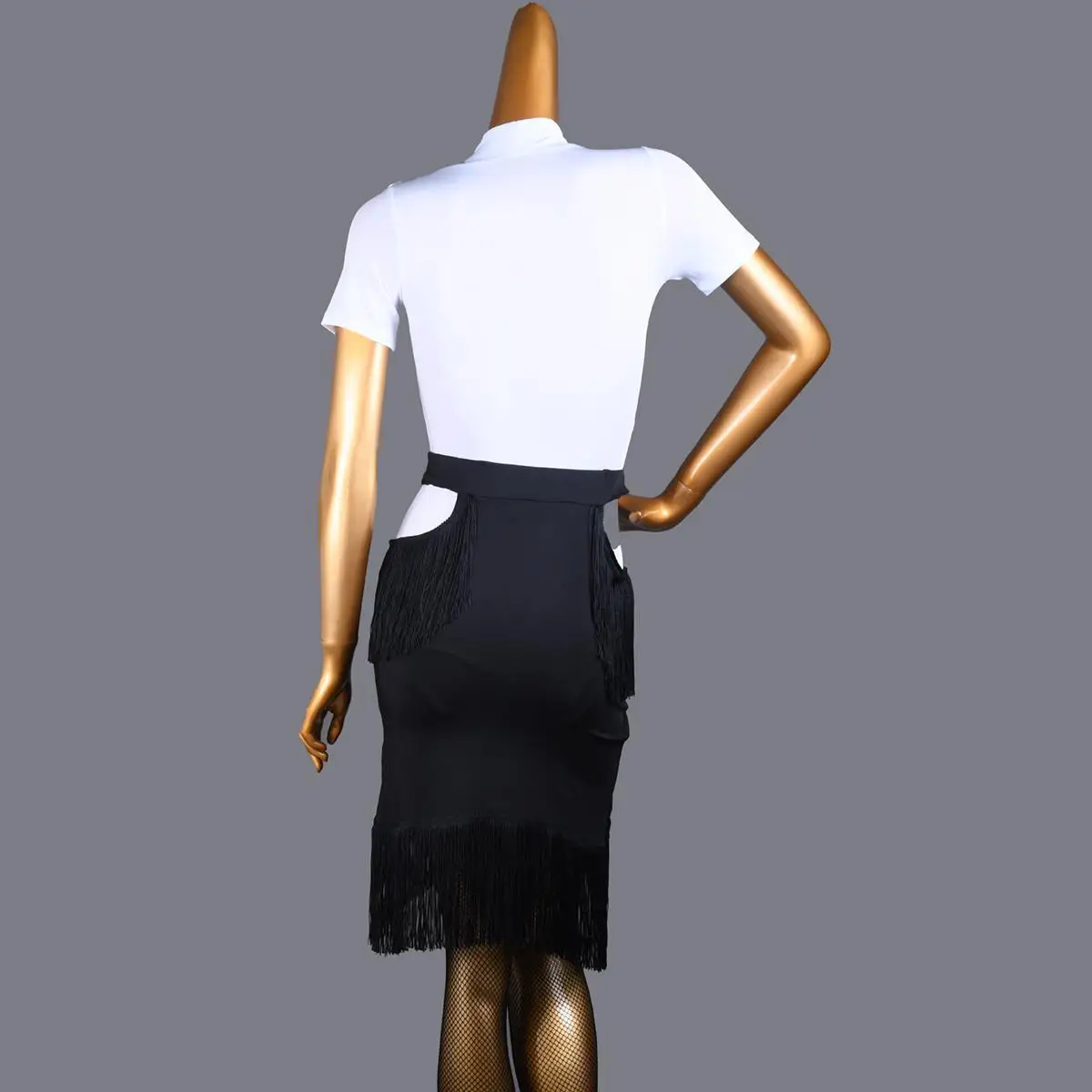 Adult Latin Dance Rok Vrouwen Omzoomd Latin Rok Cha Cha Rumba Samba Sexy Dans Praktijk Kleding