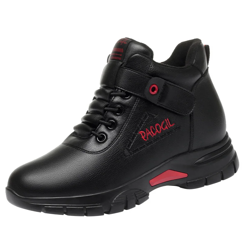 2024 Fashion Women Casual Shoes New Winter Warm Velvet Black Ankle Shoes Thick-Soled Soft Cotton Sneakers Versatile Mum Boots