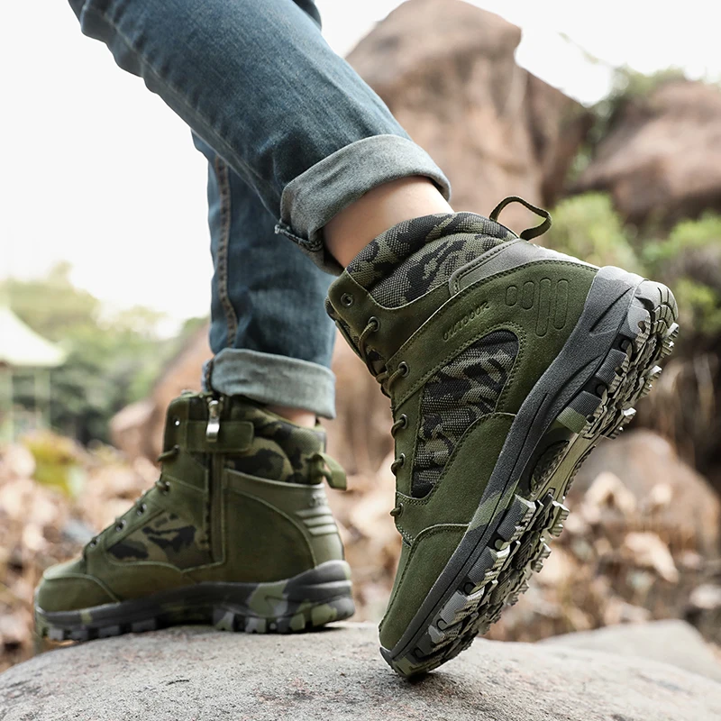 新しい男性軍ブーツ戦術的な靴男性高品質屋外トレーニング迅速な応答防水安全超軽量デザートブーツ