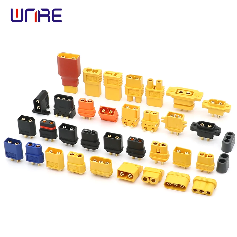 

AMASS XT-60 Series Anti-spark With Signal Probe Power Connector Aeromodelling Glider Spare Parts Black/Yellow/Red/Blue