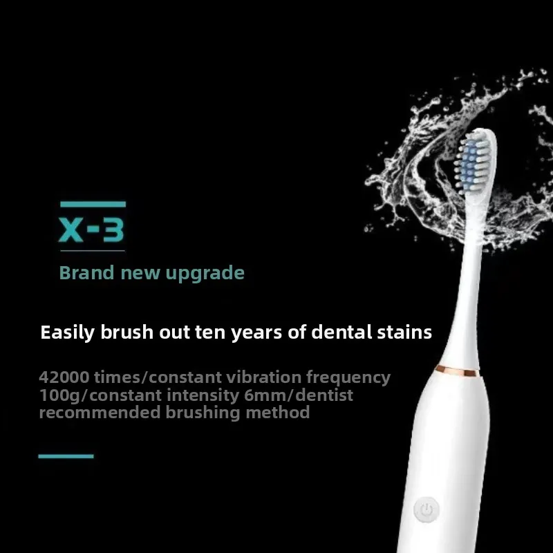 

Новая электрическая зубная щетка с мягкой щетиной, пара моделей, перезаряжаемая насадка для щетки с мягкой щетиной для взрослых