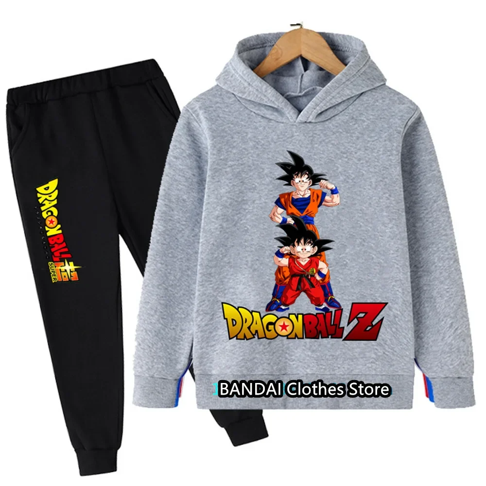 2025 New Anime Dragonball Hoodie Set Kids Boys Clothes Girls Clothing Anime Clothes Goku Hoodie Girls Sweatshirt Children 3-12y