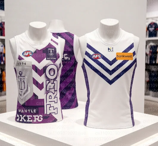 26 camisetas de entrenamiento australianas, camisetas deportivas imprescindibles para los aficionados, camisetas deportivas con estampado 3D de Fremantle Dockers, camisetas deportivas a juego para la familia