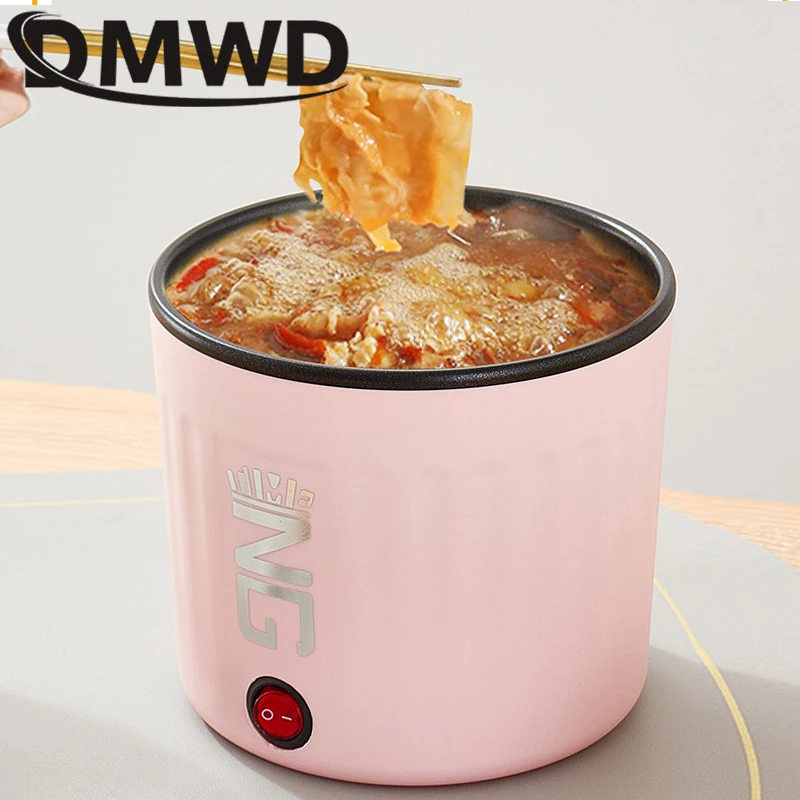 110V/220V Electric Hot Pot Multifunction Rice Cooker Skillet Instant Noodle Pot Porridge Soup Stew Pot Meals Heater Frying Pan