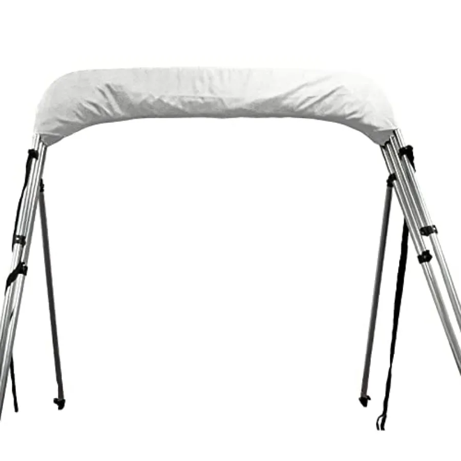 4 القوس بيميني غطاء القارب العلوي الأبيض 4 القوس 96 لتر 54 ساعة 7378 واط مع أقطاب خلفية التمهيد للحماية البحرية وظل الشمس في ركوب القوارب