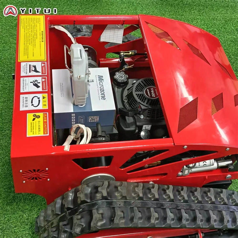 Customized High Quality All Terrain Ce Epa Remote Control Lawn Mower Farm Lawn Crawler Lawn Mower Ultra Long Endurance