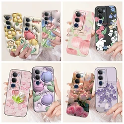 For Vivo Y19s Case V2419 Cover New Fashion Tulip Flower Shockproof Silicone Soft Matte Phone Case For Vivo Y19s Y 19s 2024 Coque